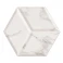 Dekor Marmor Hexagon Kakel Zaire Vit Matt-Relief 29x33 cm 2 Preview